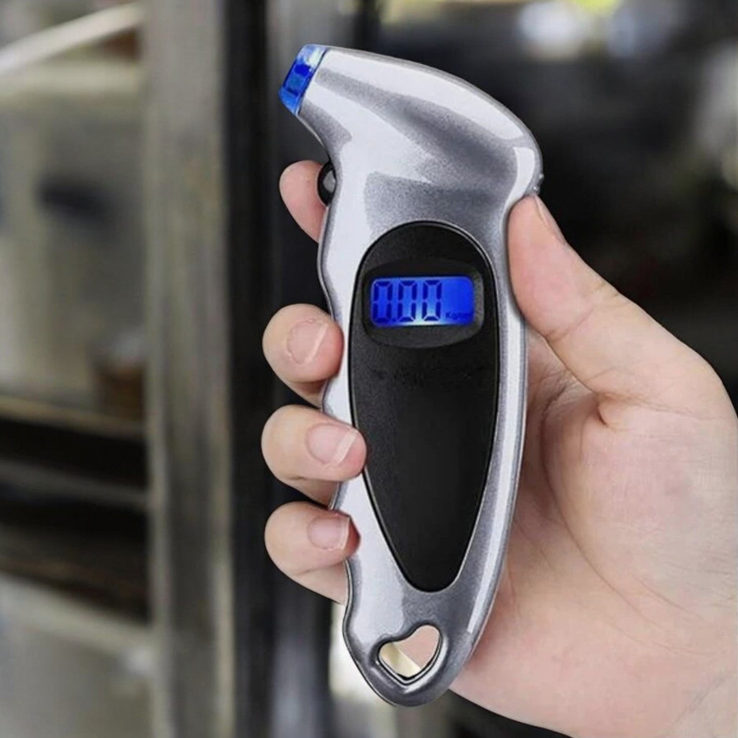 Manomètre Pression Pneu - AutoTireCheck™ - TG205 Argenté