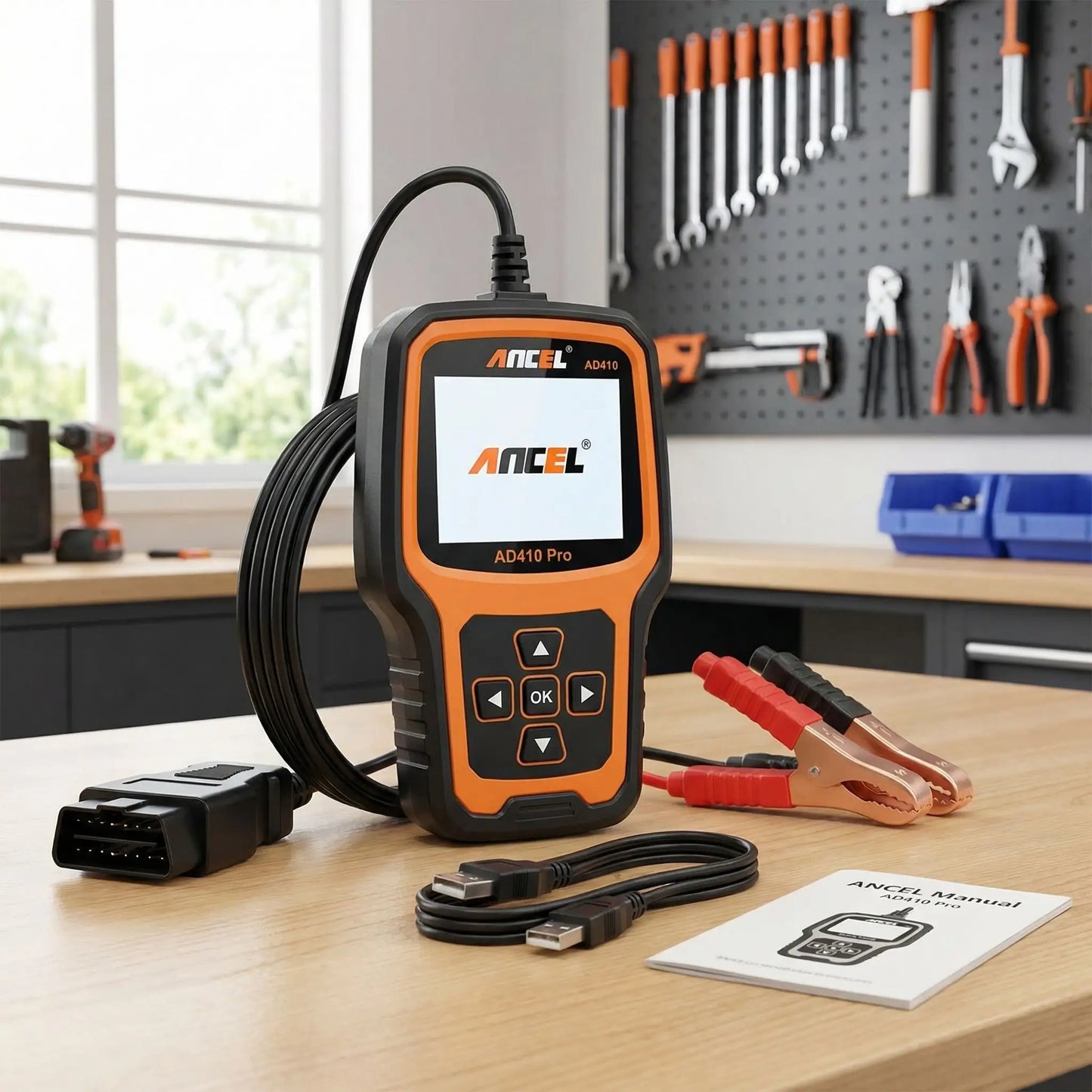 ANCEL AD410 PRO Compatible tous véhicules OBD2 essence et diesel depuis 1996 SUV berlines et camionnettes