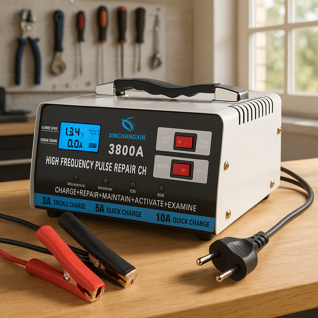 Chargeur réparation auto 12V/24V 3800A modes de charge automatiques