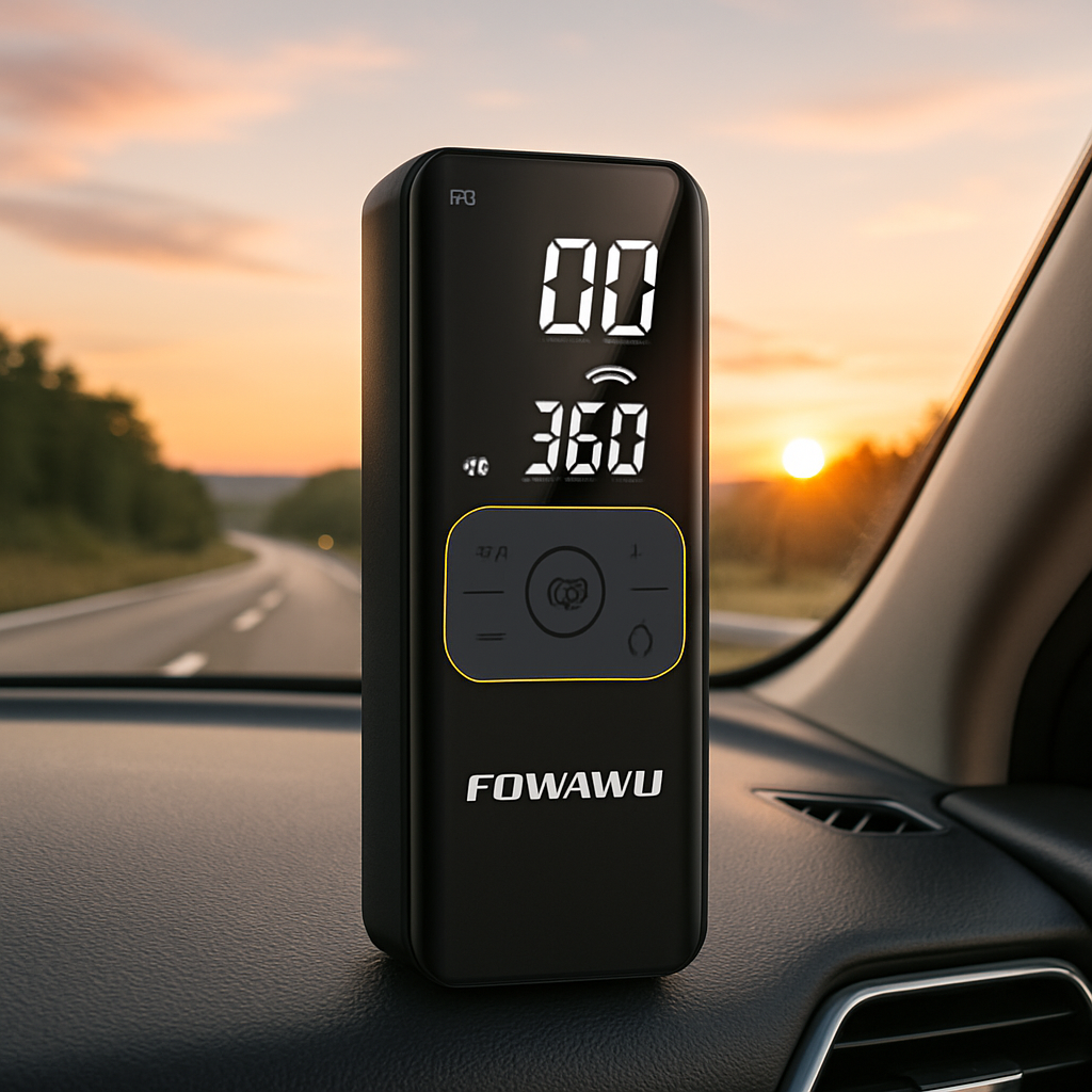 Compresseur portatif voiture UltraPSI 12V format compact et léger, idéal pour coffre de voiture