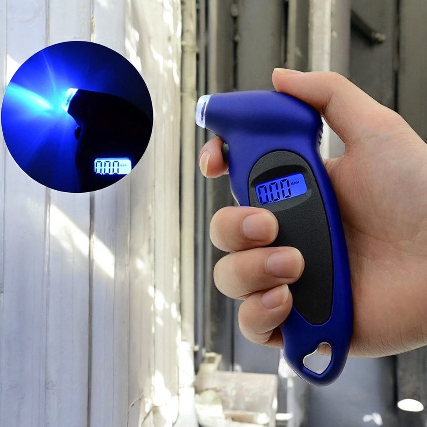 Manomètre Pression Pneu - AutoTireCheck™ - TG205 Bleu