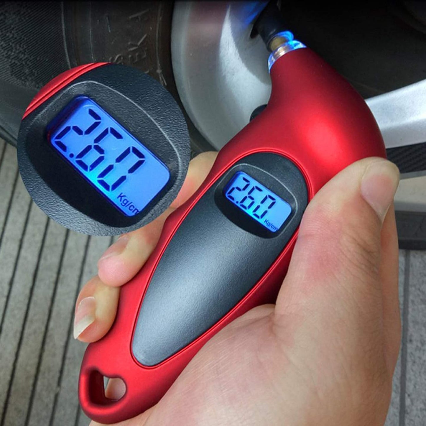 Manomètre Pression Pneu - AutoTireCheck™ - TG205 Rouge
