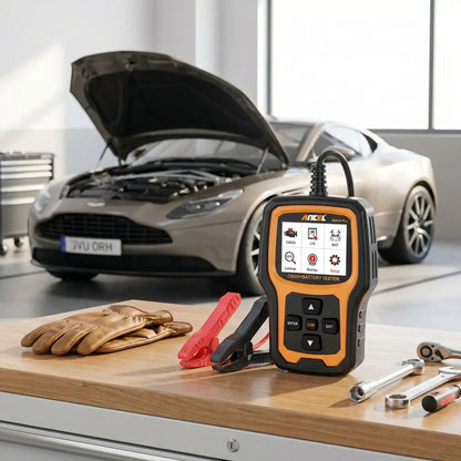  Interface de l'ANCEL AD410 PRO affichant les données OBD2 en temps réel sur écran LCD rétroéclairé