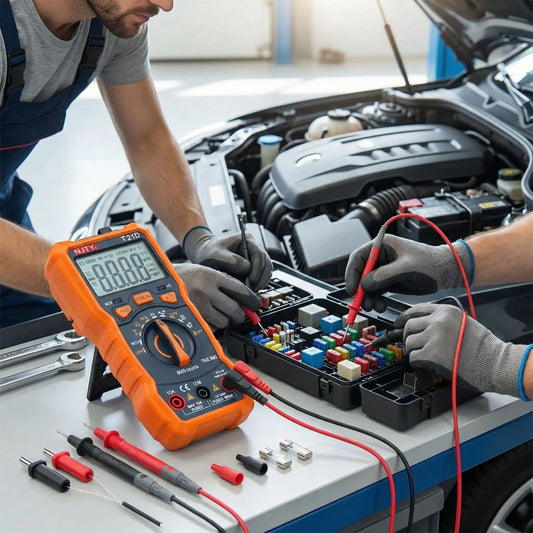 Multimètre auto PrecisionPlus mesure tension courant et résistance pour diagnostic électrique véhicule