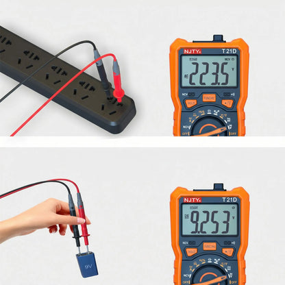 Multimètre auto PrecisionPlus utilisation en atelier mécanique pour diagnostic électrique précis et contrôle des composants du véhicule