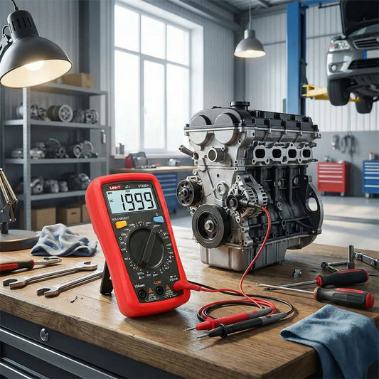 Multimètre auto professionnel UNI T UT33  diagnostic électrique voiture mesure tension courant et résistance