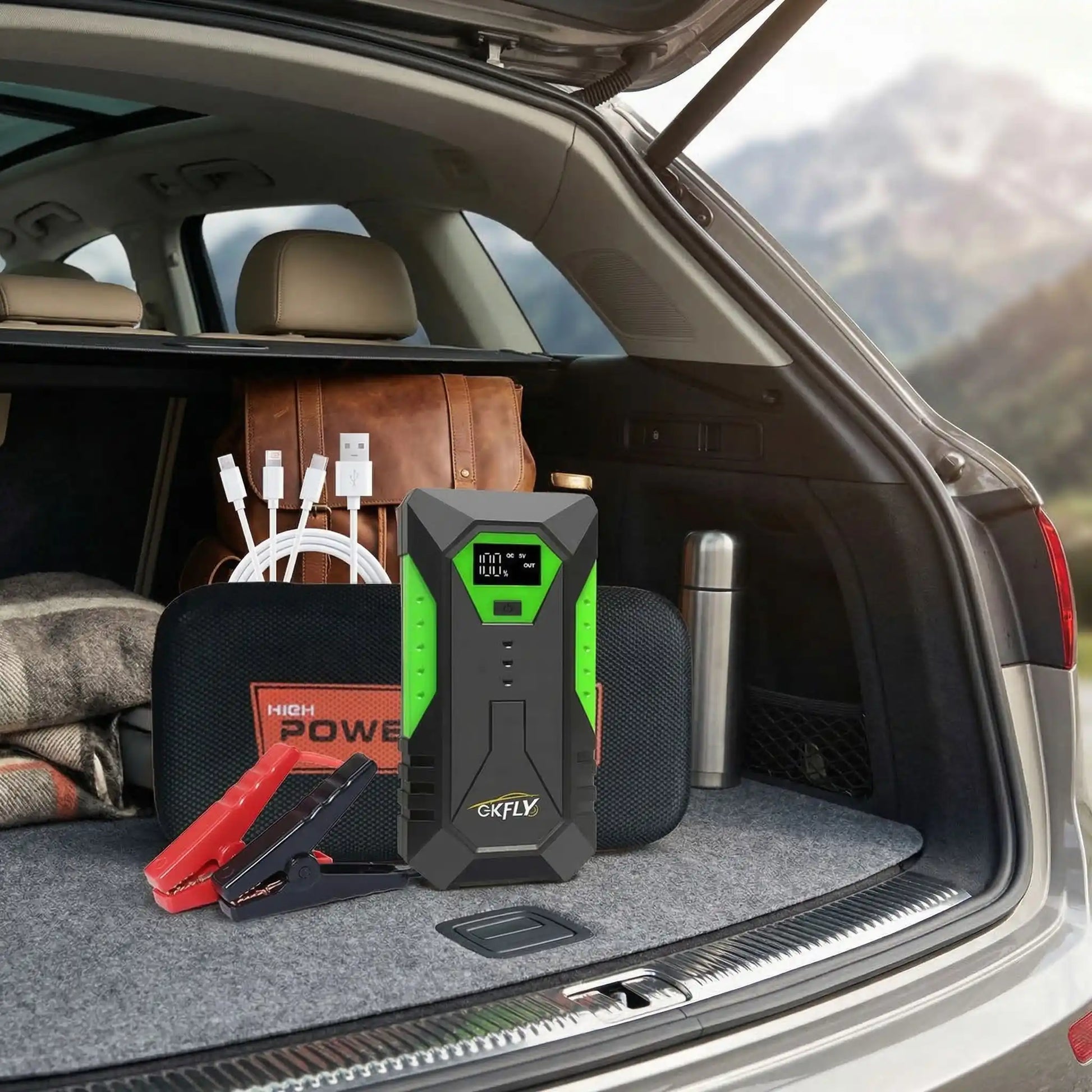 Booster batterie voiture 3000A PowerStart spécifications techniques démarreur portable 12V courant de démarrage et capacité