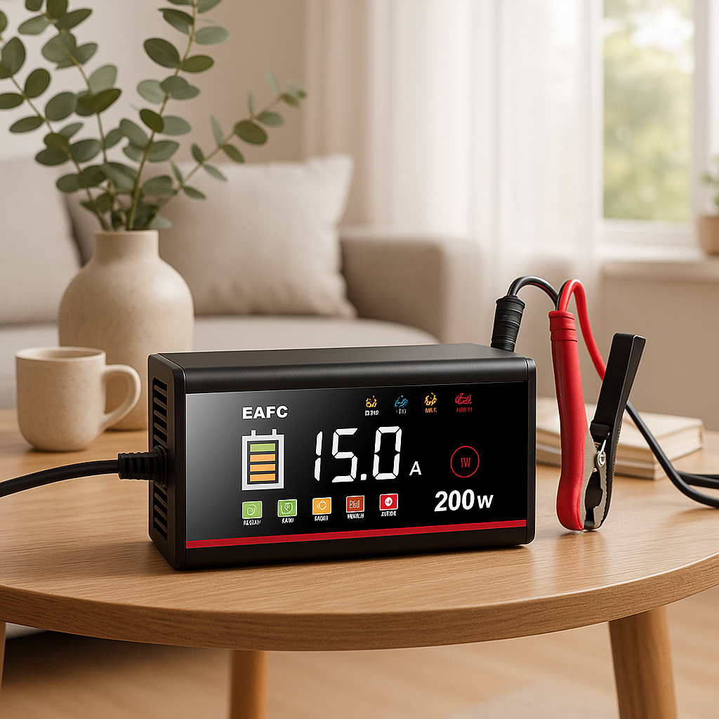 Chargeur auto intelligent Smartpower 12V câbles et connecteurs inclus