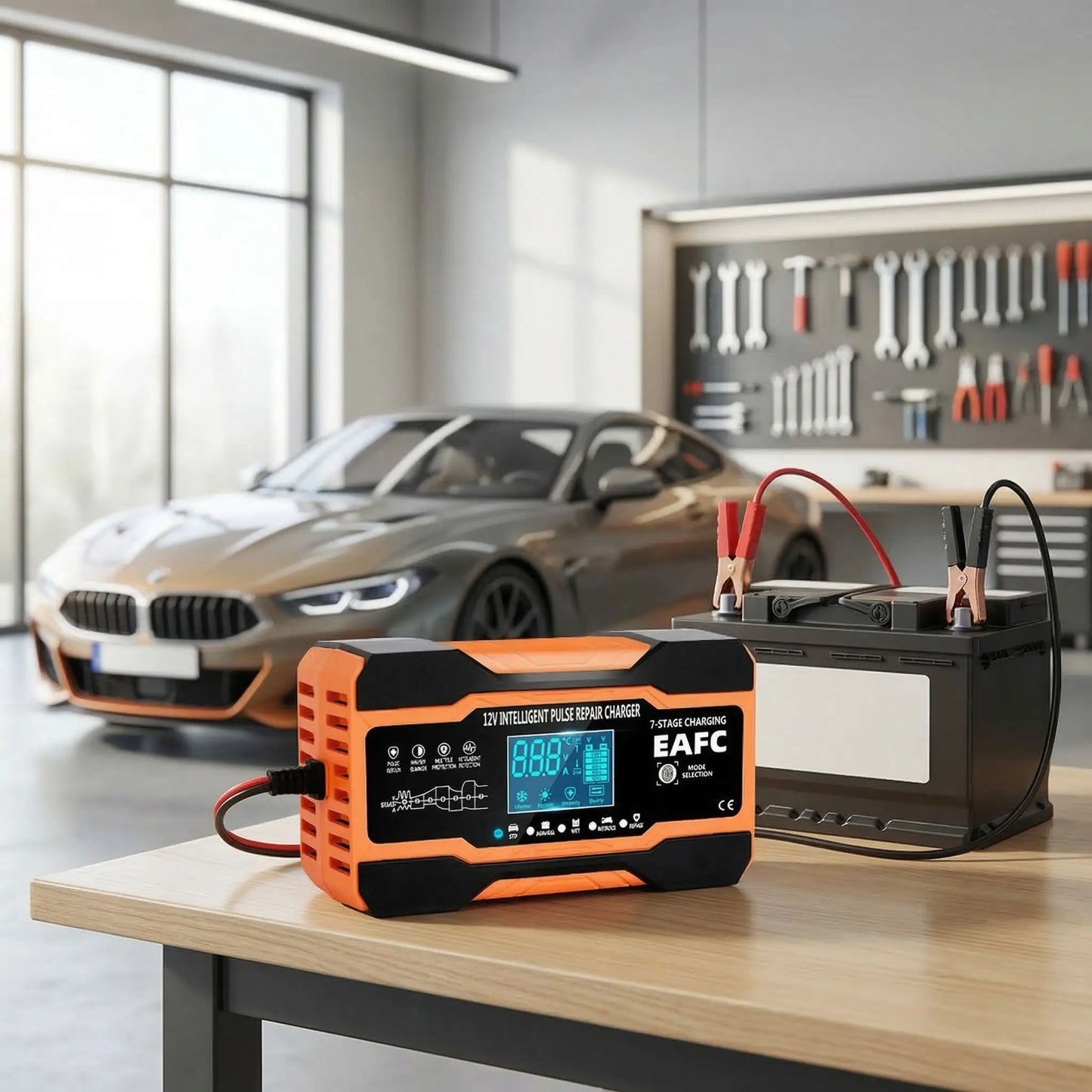 Chargeur batterie 240W technologie impulsive réparation batterie sulfatée