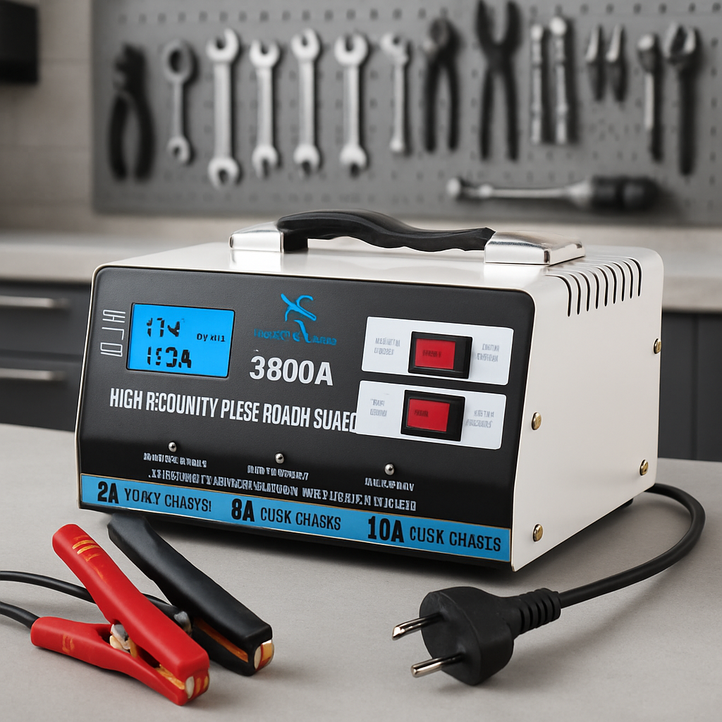 Chargeur batterie 12V/24V 3800A affichage et indicateurs de charge