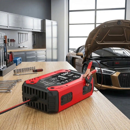 Chargeur de batterie EAFC compact et portable idéal pour le coffre de voiture en cas de panne
