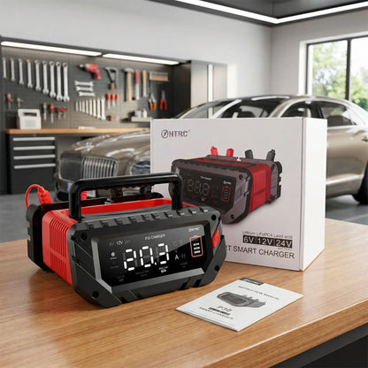 Chargeur batterie HTRC P30 30A compatible AGM, GEL, Lithium LiFePO4 et plomb-acide  auto et moto
