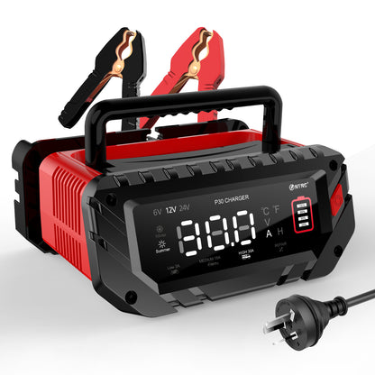 Écran LCD du chargeur de batterie HTRC P30 30A affichage état de charge et tension 6V/12V/24V
