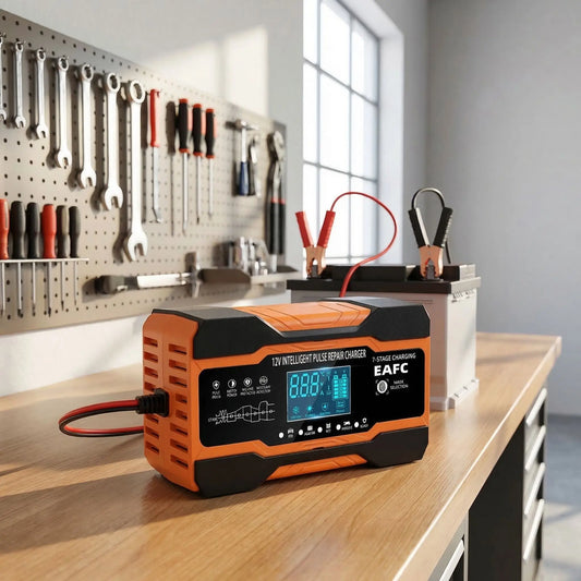 Chargeur de batterie voiture intelligent 12V 12A 240W vue principale