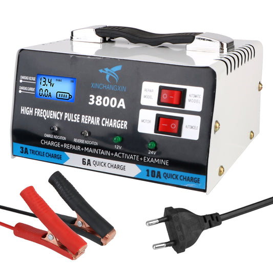 Chargeur de batterie intelligent 12V/24V 3800A câble d'alimentation et charge