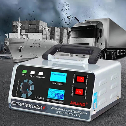 hargeur batterie voiture 30A intelligent compatible camion et bateau 12V 24V"