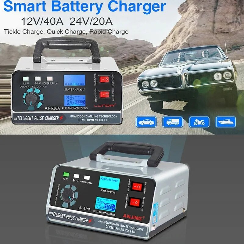 chargeur batterie voiture auto puissant compatible voiture