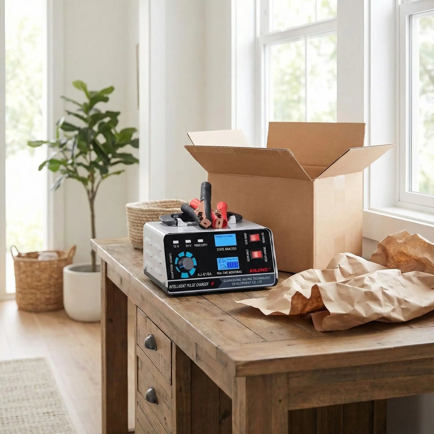 chargeur batterie voiture auto puissant livraison domicile