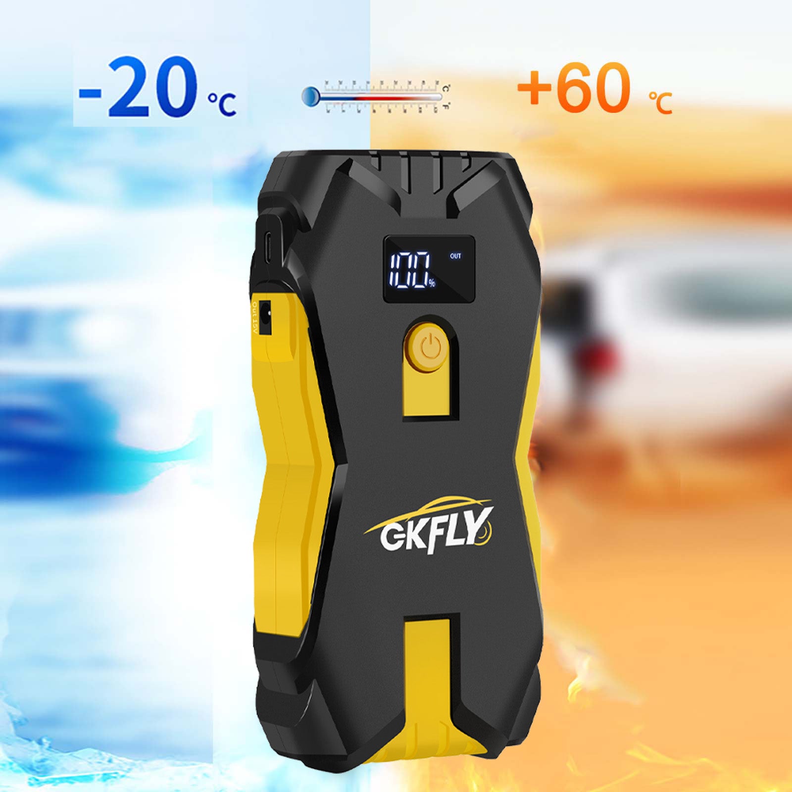 chargeur batterie voiture booster urgence temperature differente