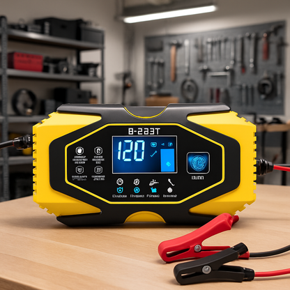 Chargeur de batterie voiture intelligent 12V/24V 600W – utilisation sur véhicule charge automatique multi-batteries