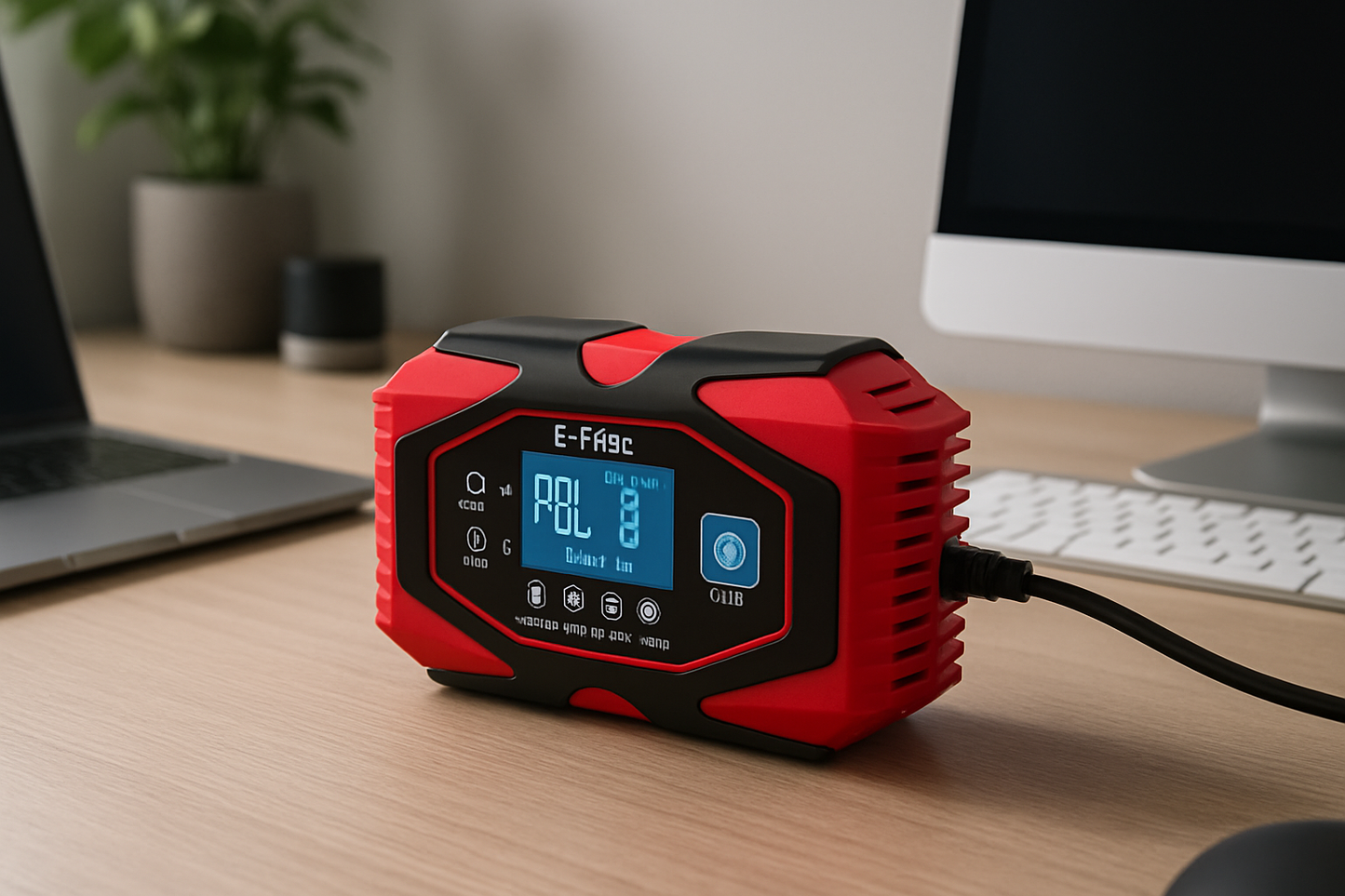 Chargeur de batterie voiture intelligent 12V/24V – charge en 7 étapes compatible AGM GEL LiFePO4 plomb-acide