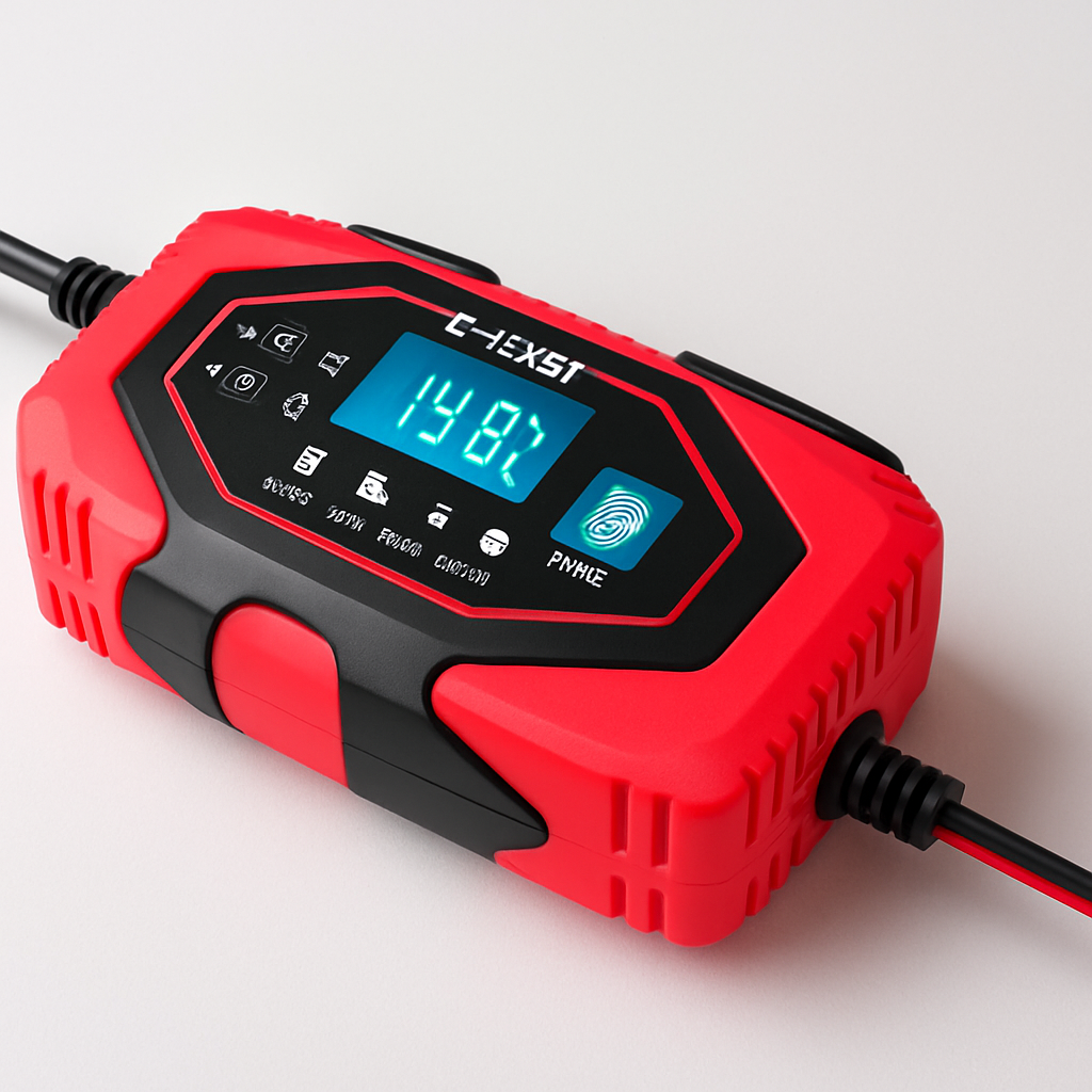 Chargeur de batterie voiture intelligent 12V/24V – protections intégrées surcharge court-circuit inversion polarité