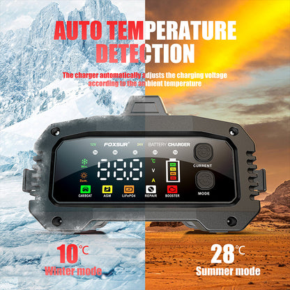 chargeur batterie voiture moto controle thermique