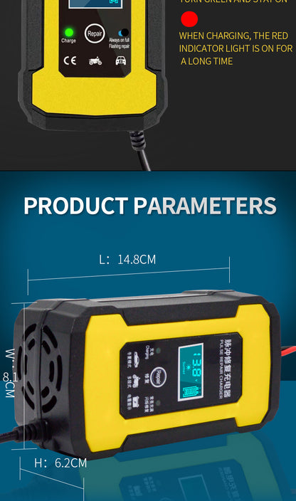 chargeur de batterie pour voiture parametre produit