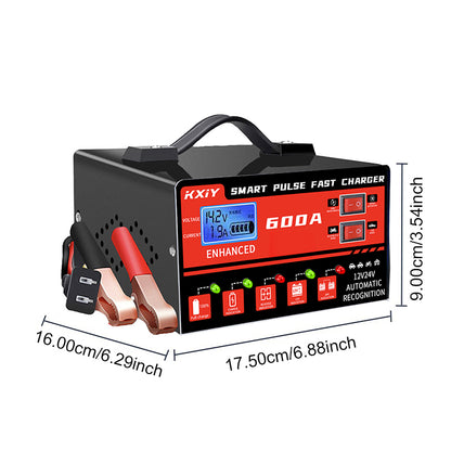 chageur de batterie voiture vue profondeur