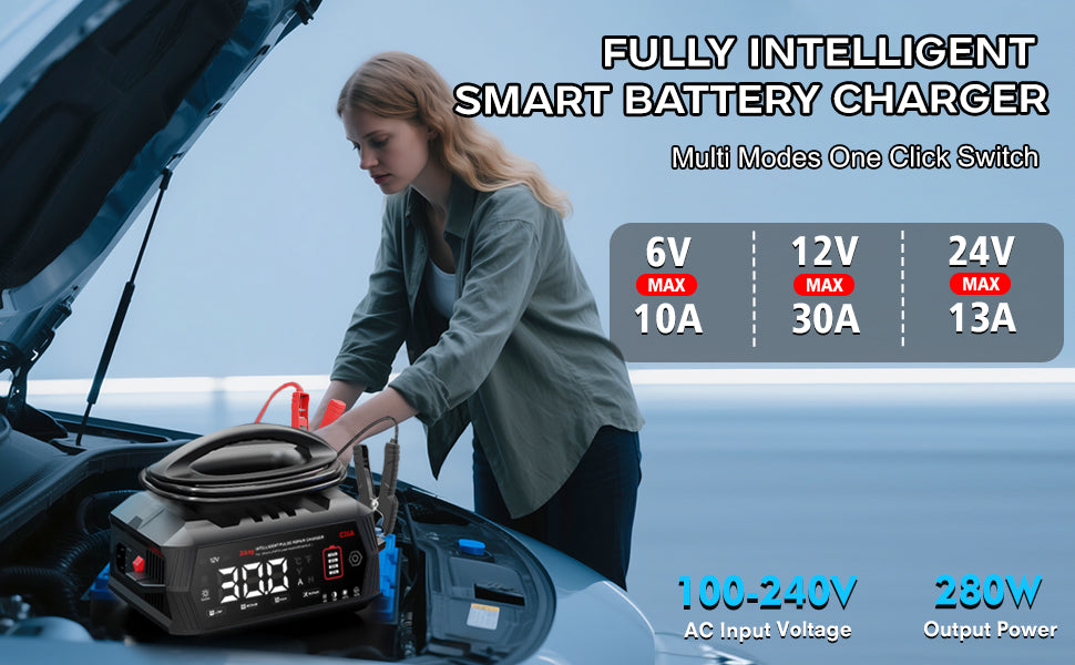 Chargeur voiture batterie | Auto charge Intelligent