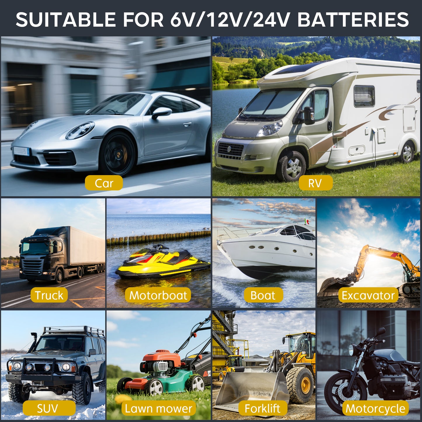 Chargeur voiture batterie | multi-tension