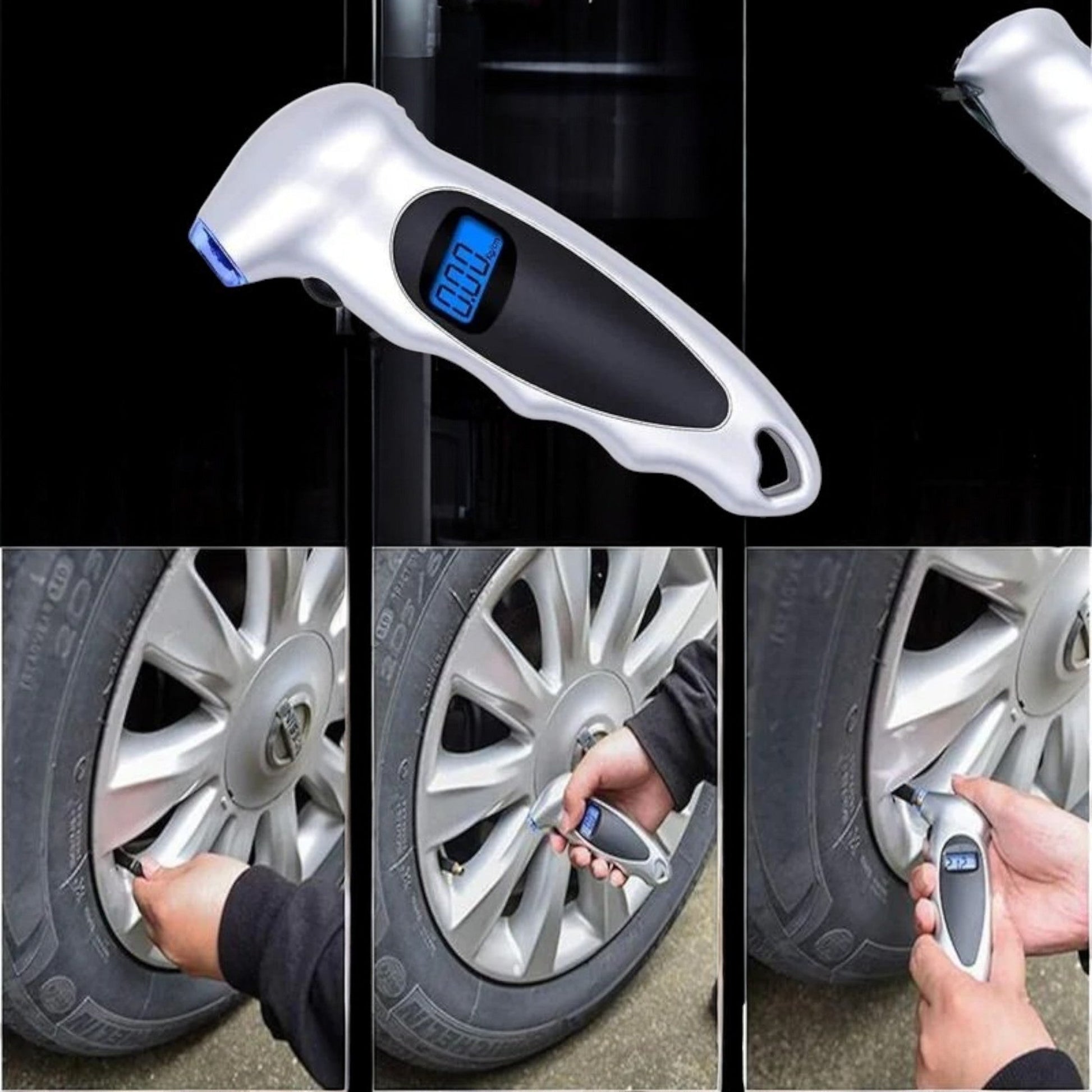 Jauge pression pneu TG205 – connexion valve voiture moto vélo SUV