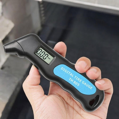 Manomètre digital TG105 noir – poignée ergonomique et embout valve étanche