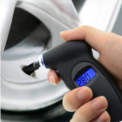 Manomètre Pression Pneu TG205 Noir Affichage PSI BAR KPA sur Écran LCD Numérique