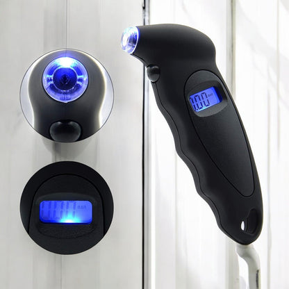Manomètre Pression Pneu TG205 Noir Compact Boîte à Gants Arrêt Automatique Économie Batterie