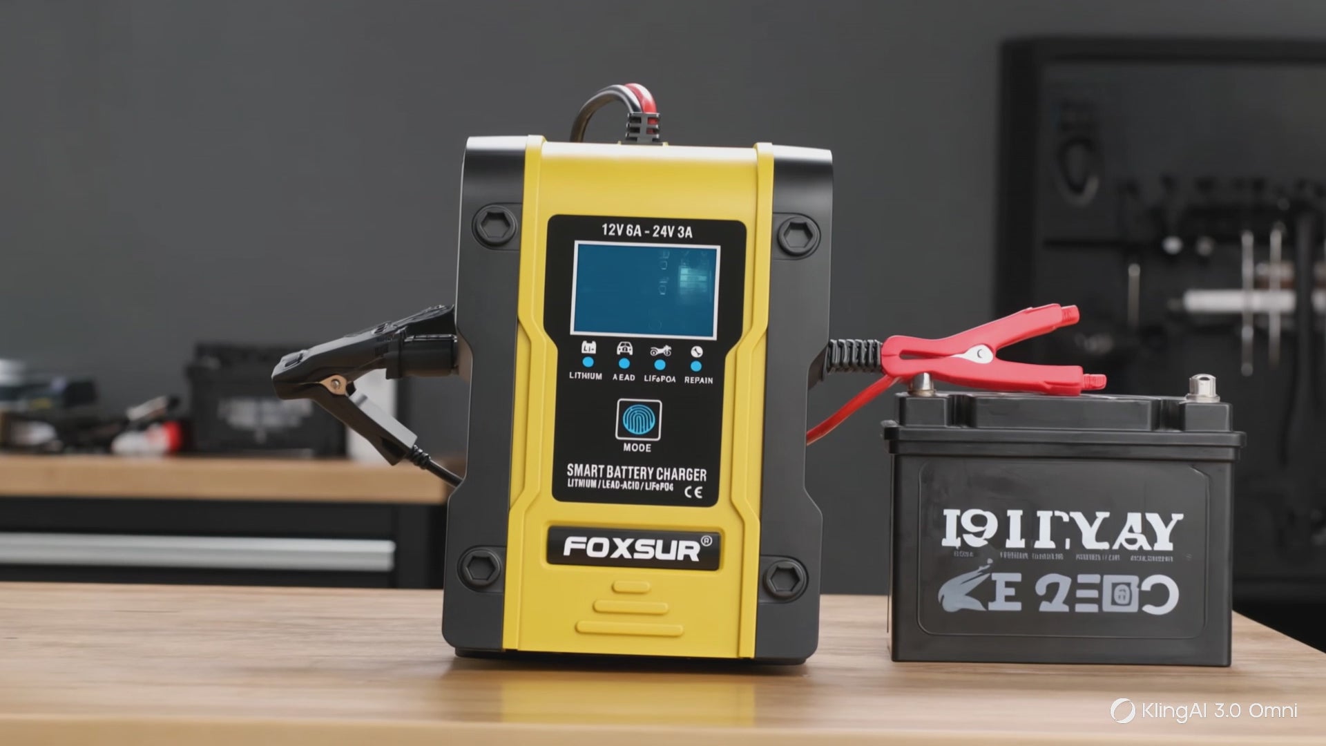 Démonstration du Chargeur de Batterie Intelligent EnergyBoost 12V/24V 6A – Charge en 7 étapes compatible AGM, GEL et Plomb pour voiture et camion – Complement Auto