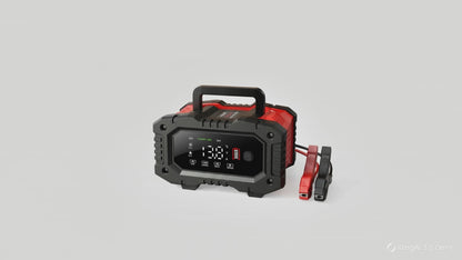 Chargeur batterie FOXSUR 12V/24V 20A avec écran LCD - Réparation pulse AGM GEL LiFePO4 - Solution anti-panne voiture - Complement Auto