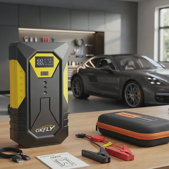 Démonstration du Booster Batterie Voiture 3000A PowerStart – Démarreur portable 12V compatible essence et diesel – Complement Auto