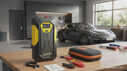 Démonstration du Booster Batterie Voiture 3000A PowerStart – Démarreur portable 12V compatible essence et diesel – Complement Auto
