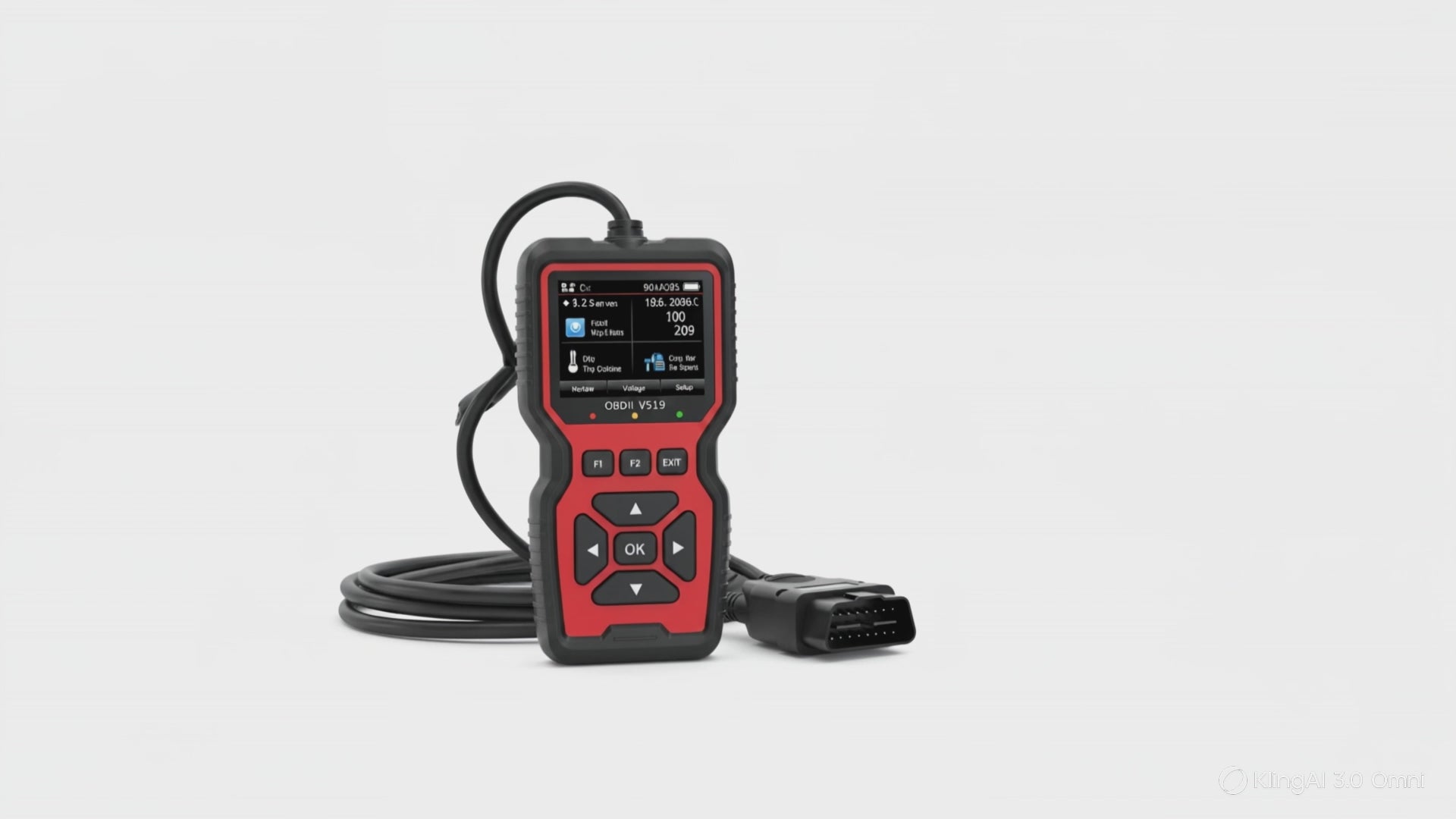 Scanner OBD2 V519 professionnel rouge et noir – Lecteur code défaut moteur données temps réel – Compatible OBD2/EOBD multimarque – Complement Auto
