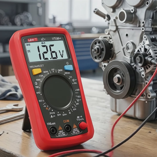 Multimètre auto professionnel UNI-T UT33 – Diagnostic électrique voiture, mesure tension, courant et résistance