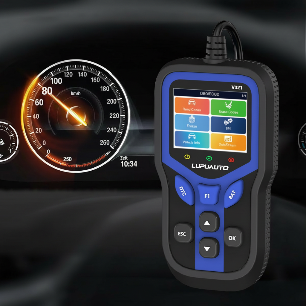 Scanner OBD2 V321 – Affichage tableau de bord diagnostic auto