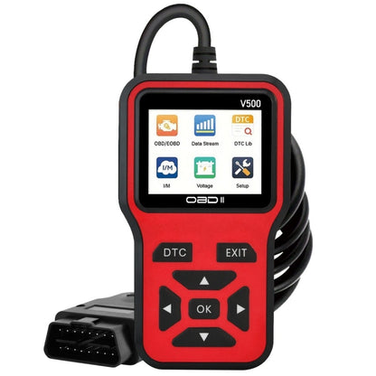 Valise diagnostic V500 affichage codes défaut moteur réinitialisation voyant